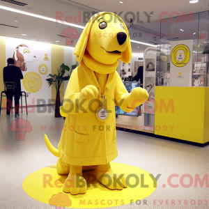 Lemon Yellow Dog mascot...