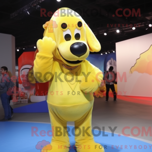 Lemon Yellow Dog mascot...