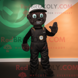 Black Irish Flag mascot...