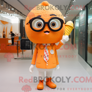 Orange Ice Cream mascot...
