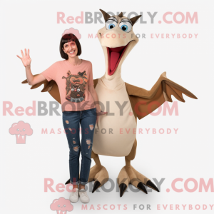 Cream Pterodactyl mascot...