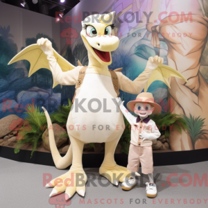 Cream Pterodactyl mascot...