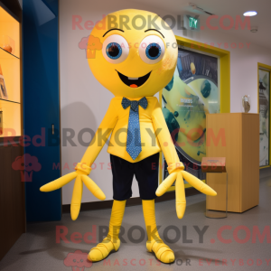 Lemon Yellow Spider mascot...