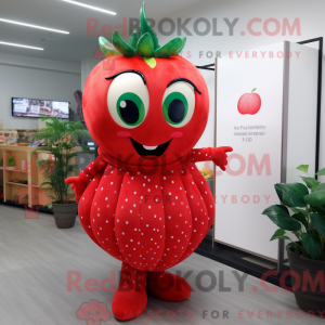 Red Strawberry mascot...