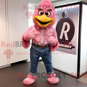 Pink Fried Chicken mascot...