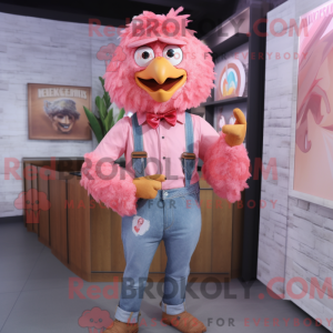 Pink Fried Chicken mascot...