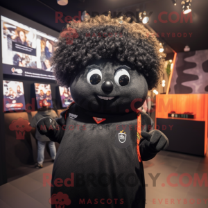 Black Potato mascot costume...