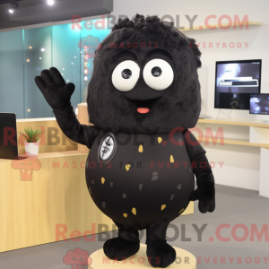 Black Potato mascot costume...