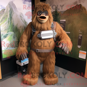 Sasquatch-maskotdraktfigur...