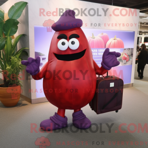Red Eggplant mascot costume...