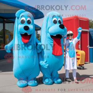 Sky Blue Hot Dogs maskerad...