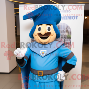Blue Swiss Guard mascot...