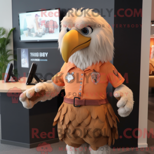 Peach Haast S Eagle mascot...