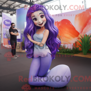 Lavender Mermaid mascot...