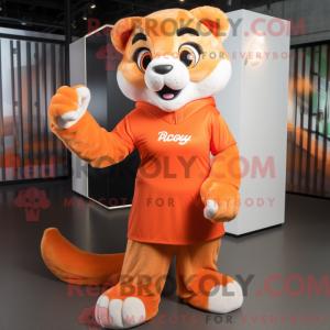 Oranje Puma mascottekostuum...