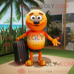 Orange Soccer Goal maskot...