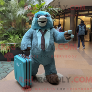 Teal Giant Sloth máscara de...