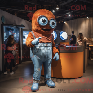 Rust Cyclops mascot costume...