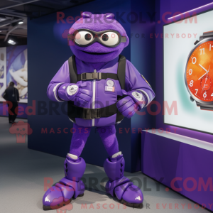 Purple Crab mascot costume...