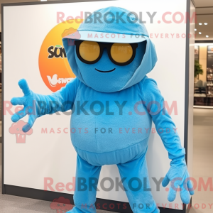 Sky Blue Spider mascot...