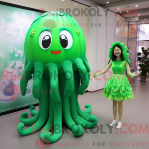 Green Jellyfish mascot...