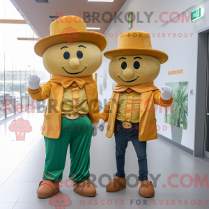 Guld irsk flag maskot...