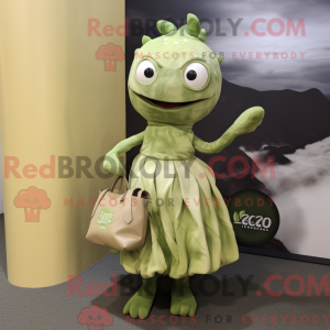 Olive Hydra mascot costume...