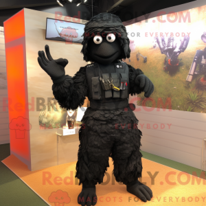 Black Para Commando mascot...