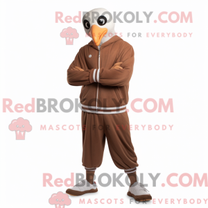 Postava maskota hnědého...