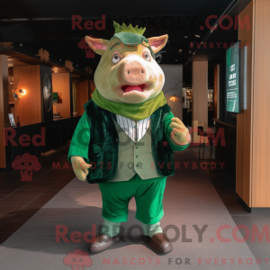 Forest Green Pig maskot...
