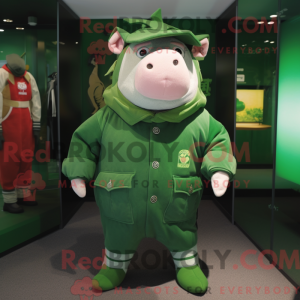 Forest Green Pig maskot...