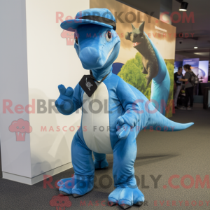 Blue Parasaurolophus mascot...