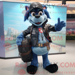 Blue Shepard S Pie maskot...