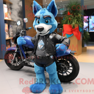 Blue Shepard S Pie maskot...
