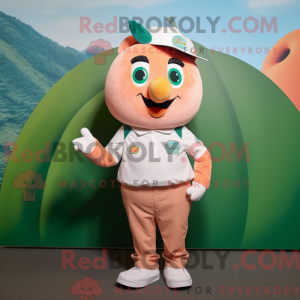 Peach Kiwi-maskotdraktfigur...