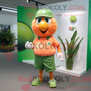 Peach Kiwi mascot costume...