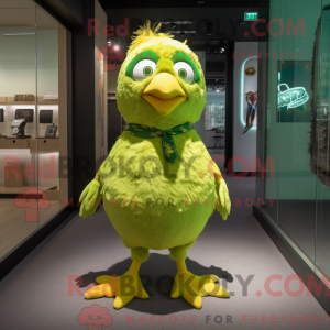 Forest Green Canary mascot...
