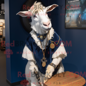 Navy Boer Goat mascot...