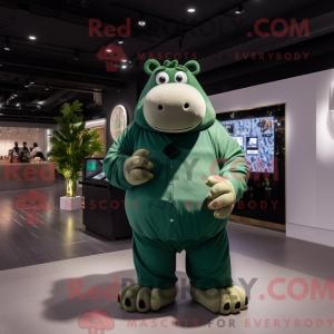 Forest Green Hippopotamus...