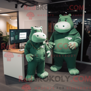 Forest Green Hippopotamus...