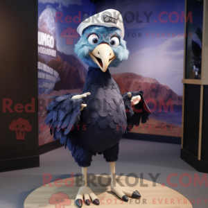 Navy Dodo Bird maskot...