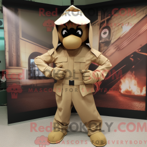 Tan Commando Maskottchen...