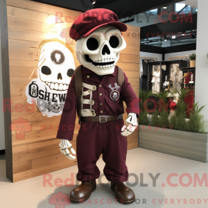 Maroon Skull...