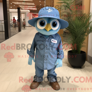 Olive Blue Jay maskot...