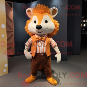 Orange Hedgehog maskot...