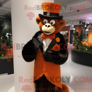 Orange Monkey maskot...