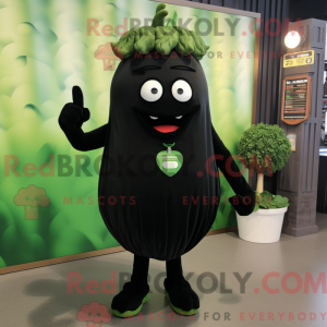 Black Celery mascot costume...