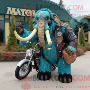 Teal Mammoth Maskottchen...