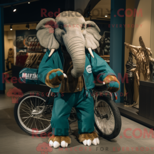 Teal Mammoth Maskottchen...