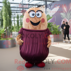 Maroon Potato mascot...
